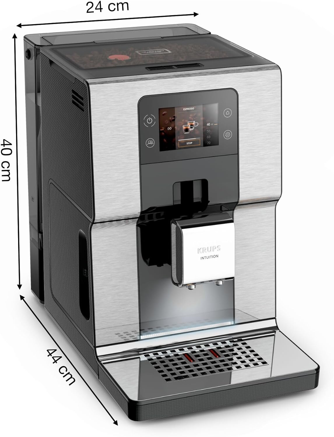 cafetera krups intuition medidas