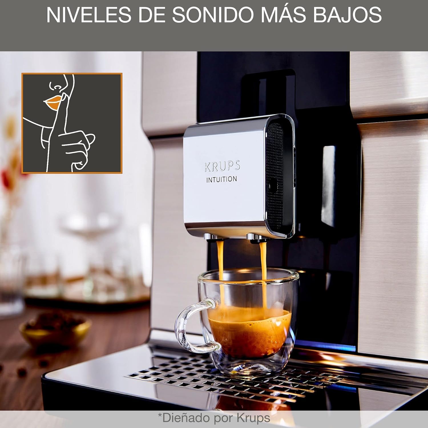 krups intuition cafetera silenciosa